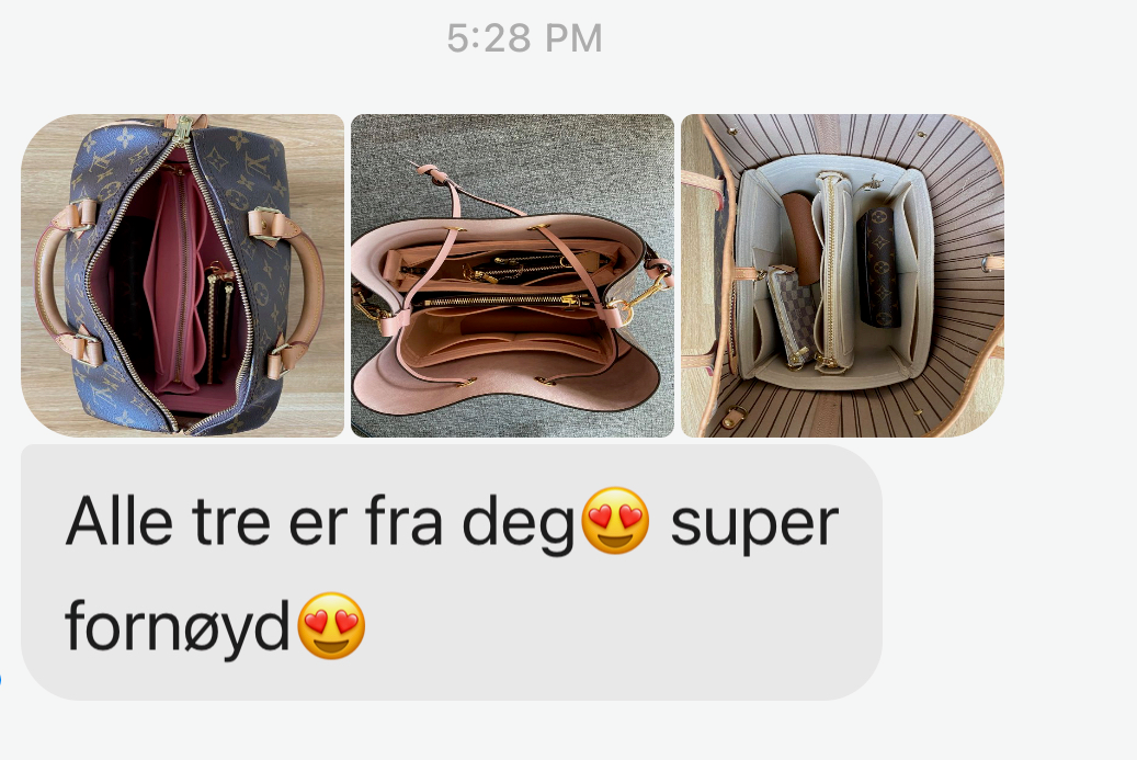Organizere tilpasset Louis Vuitton NeoNoe MM