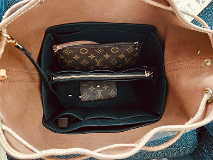 Organizer med uttagbar midtdel tilpasset Louis Vuitton Noé GM