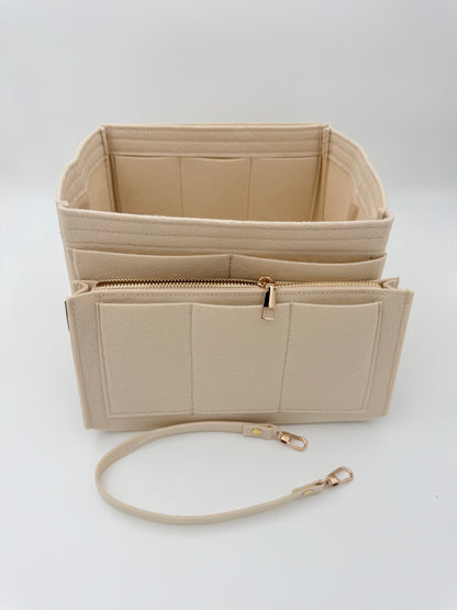 Organizer med uttagbar midtdel tilpasset Louis Vuitton Noé GM