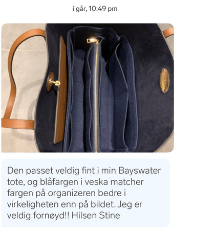 Organizer tilpasset Mulberry Bayswater Tote