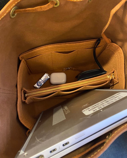 Organizer med uttagbar midtdel tilpasset Louis Vuitton Noé GM